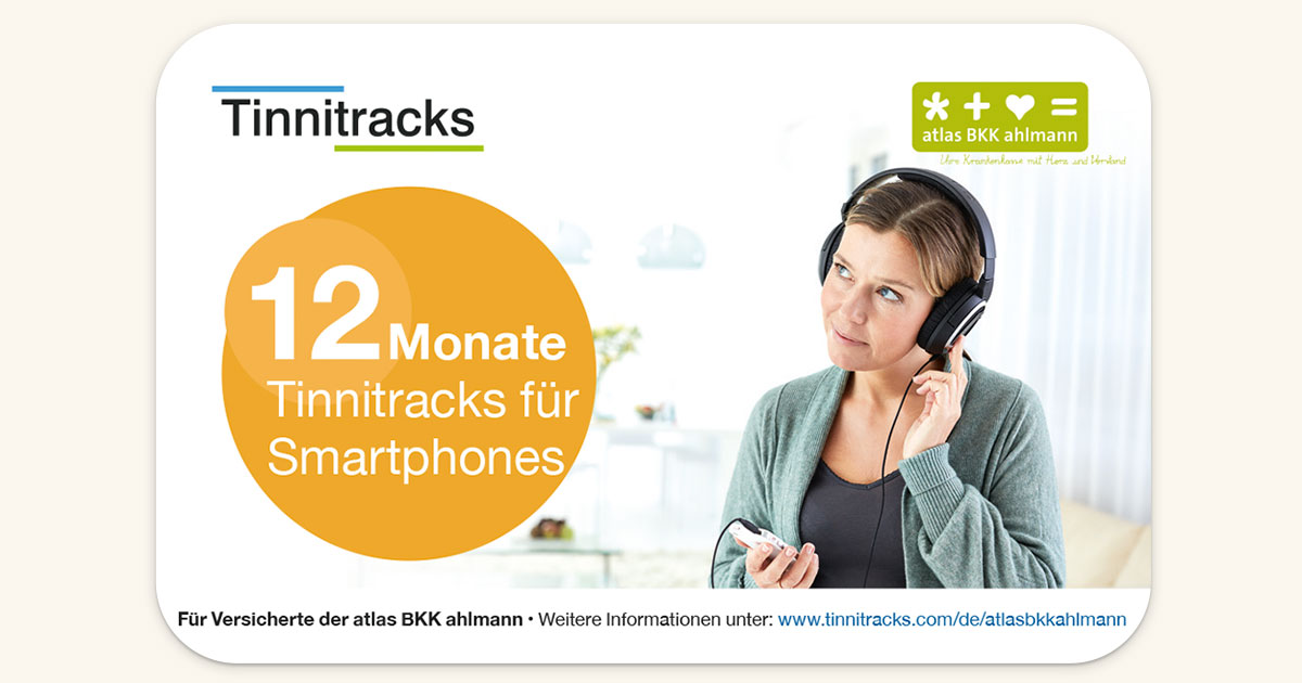 Atlas Bkk Ahlmann Erstattet Die Tinnitracks Tinnitus Therapie